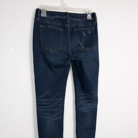 VIGOSS Women's The Jagger Skinny Jeans Size W26 L28 Distressed Medium Wash Blue - Picture 9 of 16